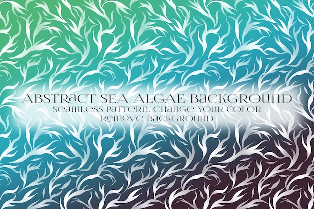 abstract sea algae pattern on remove background texture