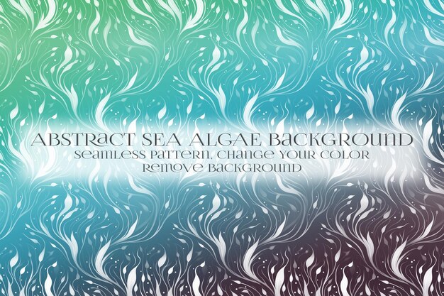 abstract sea algae pattern on remove background texture