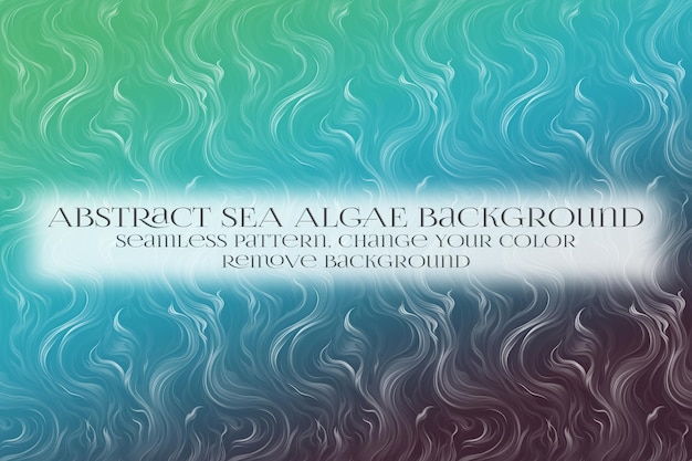 abstract sea algae pattern on remove background texture
