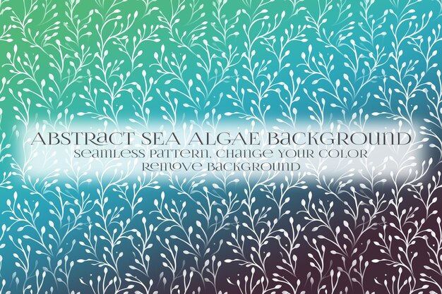 abstract sea algae pattern on remove background texture