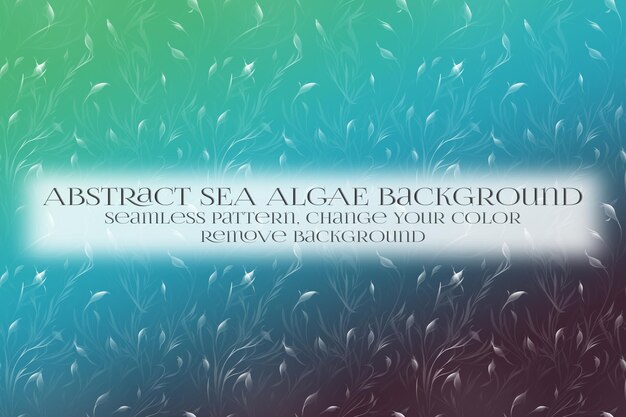 abstract sea algae pattern on remove background texture