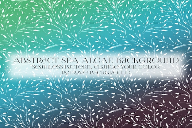 abstract sea algae pattern on remove background texture