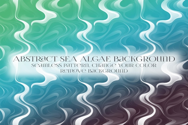 abstract sea algae pattern on remove background texture