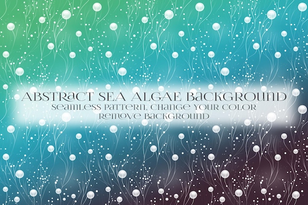 abstract sea algae pattern on remove background texture