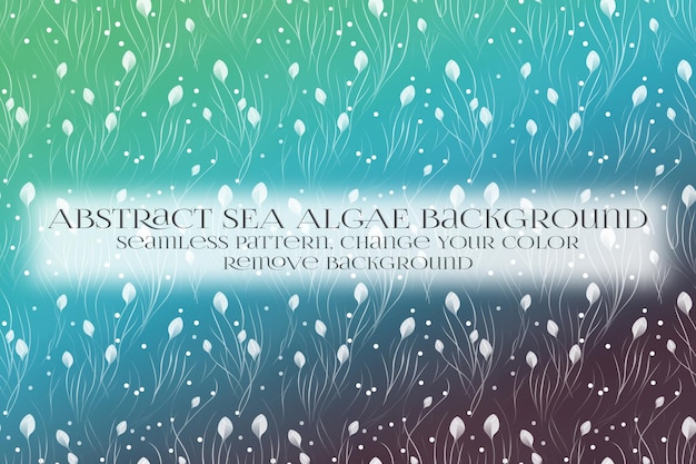 PSD abstract sea algae pattern on remove background texture