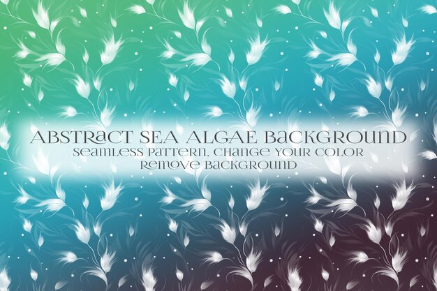 PSD abstract sea algae pattern on remove background texture