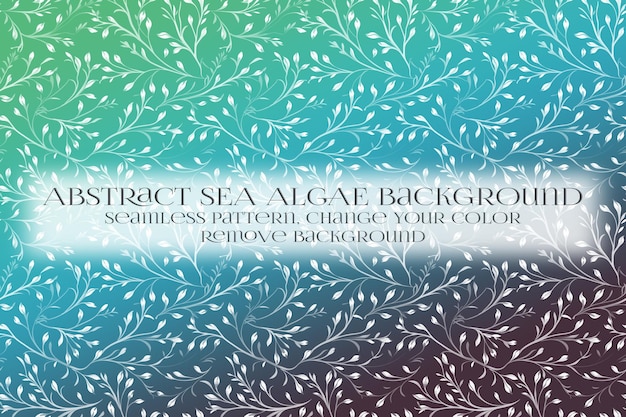 PSD abstract sea algae pattern on remove background texture