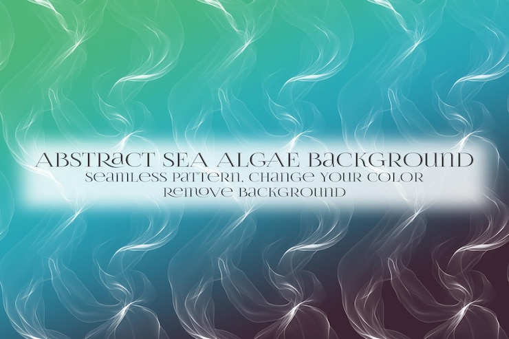 PSD abstract sea algae pattern on remove background texture