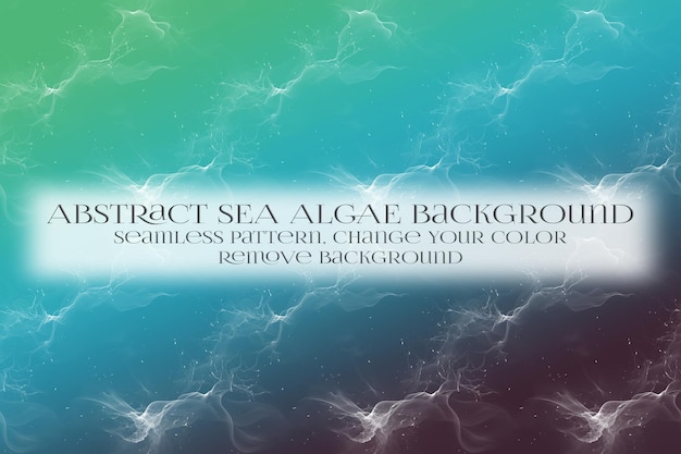 PSD abstract sea algae pattern on remove background texture