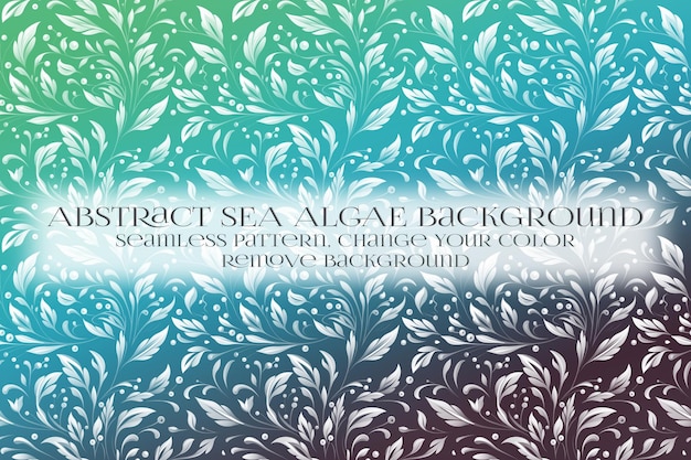 PSD abstract sea algae pattern on remove background texture