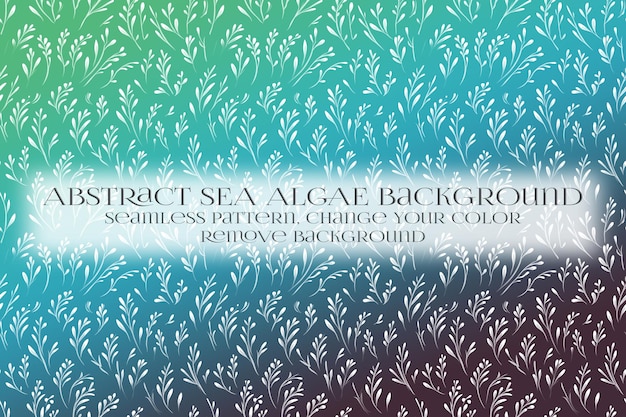 PSD abstract sea algae pattern on remove background texture