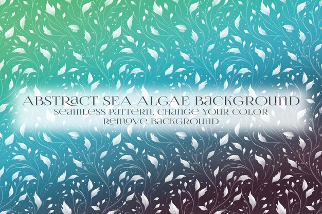 PSD abstract sea algae pattern on remove background texture