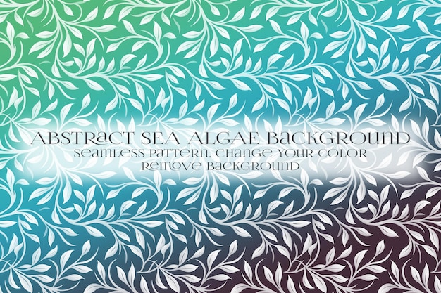 PSD abstract sea algae pattern on remove background texture