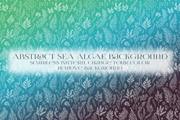 abstract sea algae pattern on remove background texture