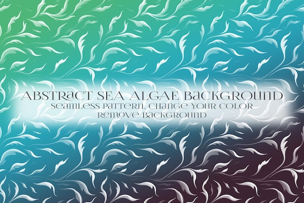 PSD abstract sea algae pattern on remove background texture