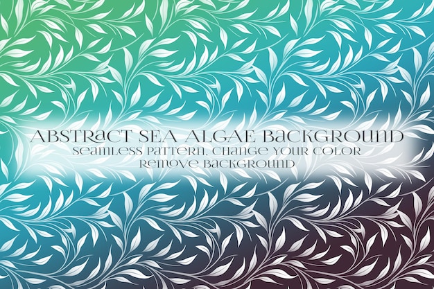 PSD abstract sea algae pattern on remove background texture