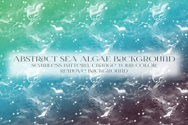 PSD abstract sea algae pattern on remove background texture