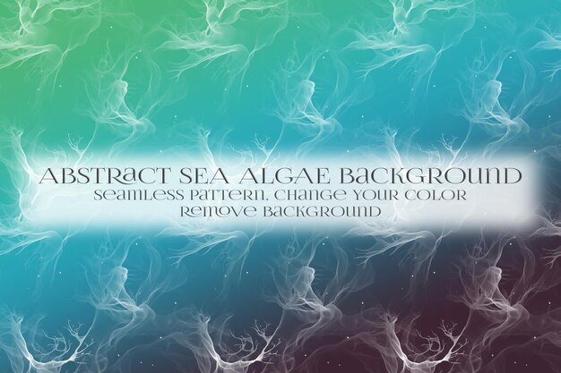 PSD abstract sea algae pattern on remove background texture