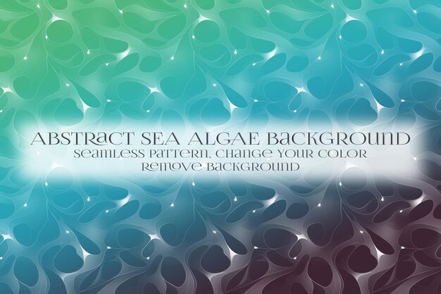 PSD abstract sea algae pattern on remove background texture