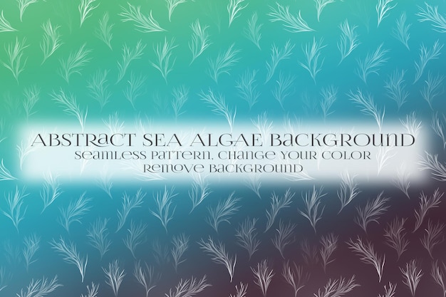 PSD abstract sea algae pattern on remove background texture