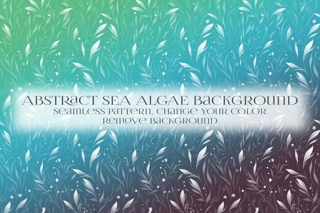 PSD abstract sea algae pattern on remove background texture