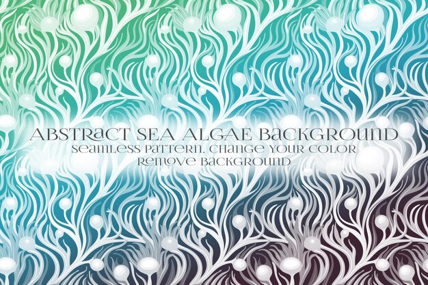 PSD abstract sea algae pattern on remove background texture