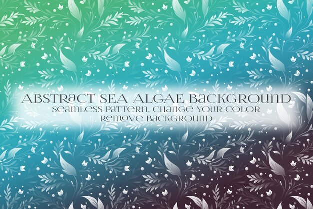 PSD abstract sea algae pattern on remove background texture