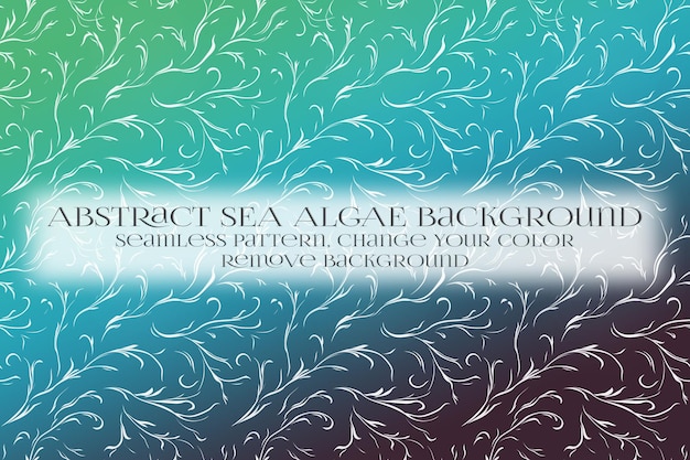 PSD abstract sea algae pattern on remove background texture