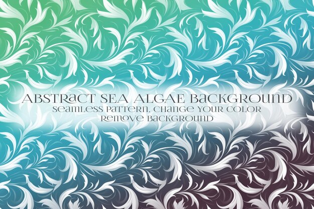 PSD abstract sea algae pattern on remove background texture