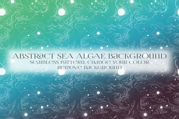 abstract sea algae pattern on remove background texture