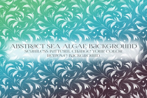 PSD abstract sea algae pattern on remove background texture