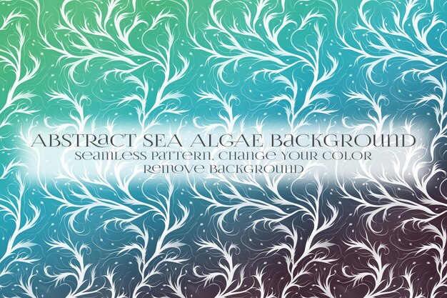 PSD abstract sea algae pattern on remove background texture