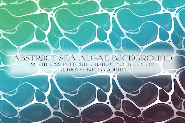 PSD abstract sea algae pattern on remove background texture