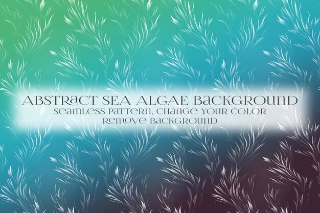 PSD abstract sea algae pattern on remove background texture