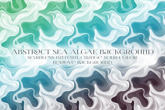 PSD abstract sea algae pattern on remove background texture