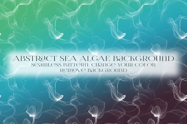 PSD abstract sea algae pattern on remove background texture