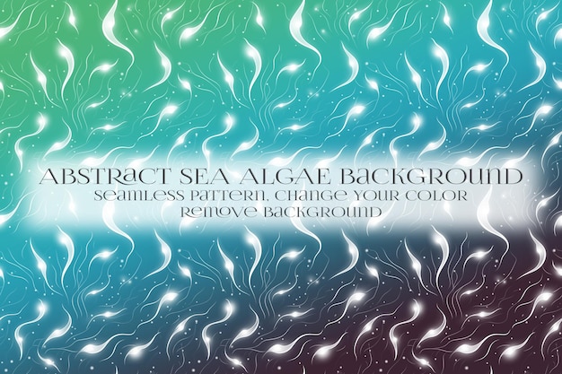 PSD abstract sea algae pattern on remove background texture