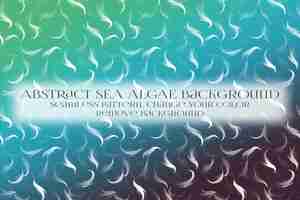 PSD abstract sea algae pattern on remove background texture