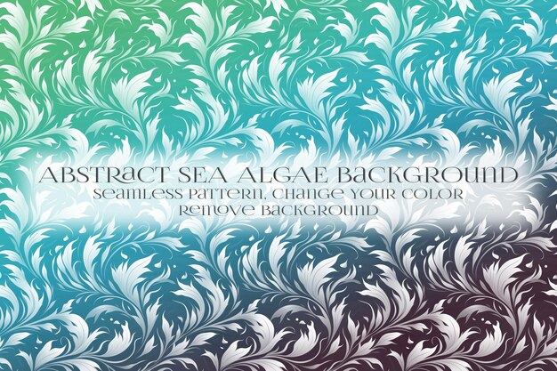 PSD abstract sea algae pattern on remove background texture