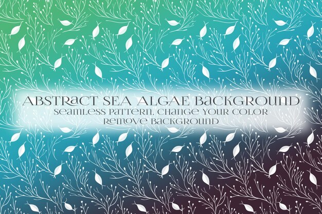 PSD abstract sea algae pattern on remove background texture