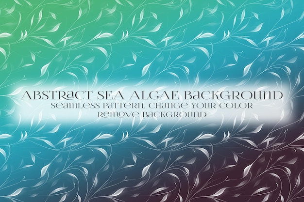 PSD abstract sea algae pattern on remove background texture