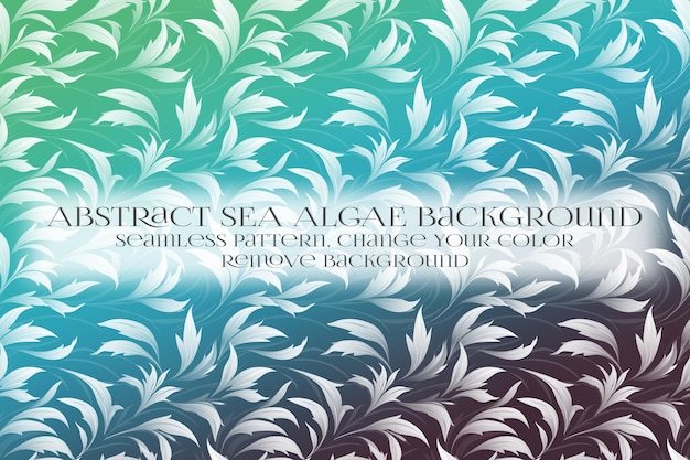 PSD abstract sea algae pattern on remove background texture