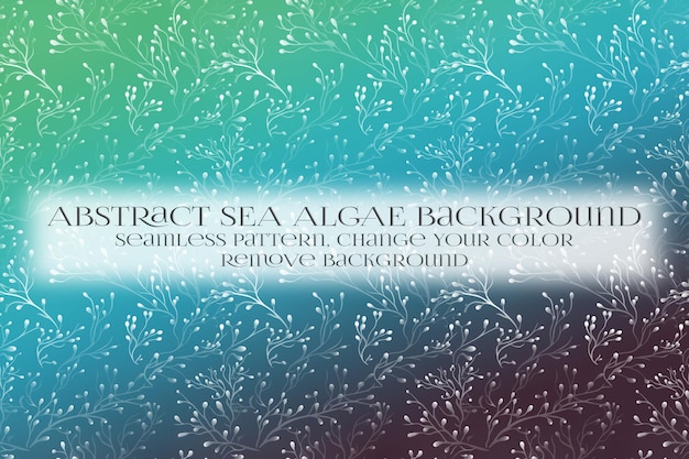 PSD abstract sea algae pattern on remove background texture