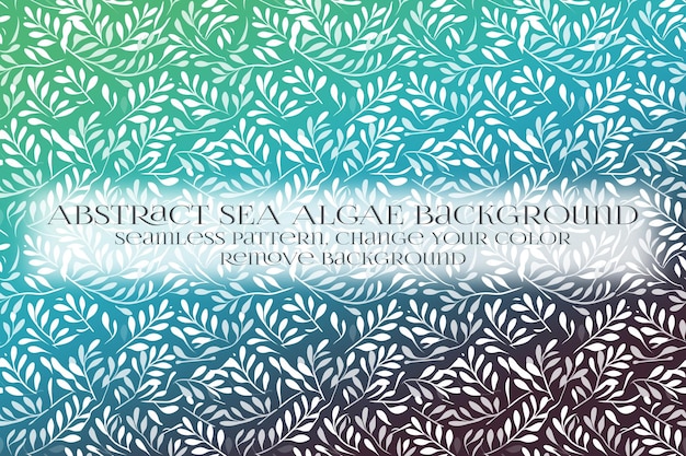 PSD abstract sea algae pattern on remove background texture