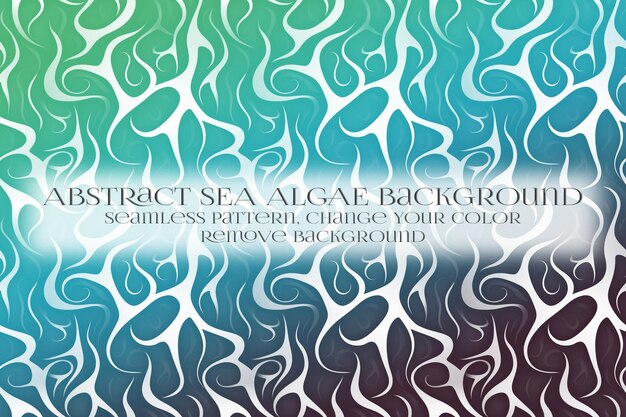 PSD abstract sea algae pattern on remove background texture