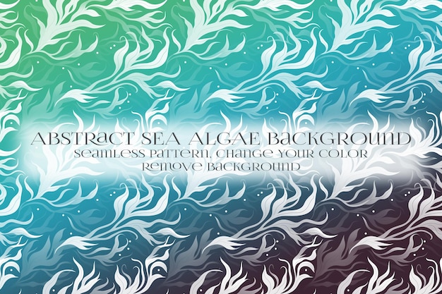 abstract sea algae pattern on remove background texture