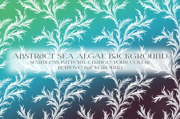 PSD abstract sea algae pattern on remove background texture