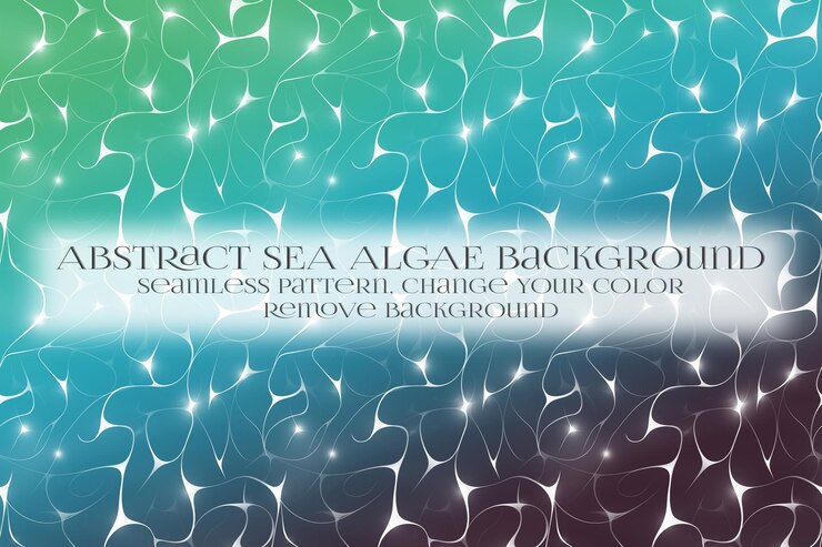 PSD abstract sea algae pattern on remove background texture