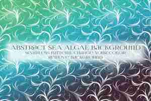 PSD abstract sea algae pattern on remove background texture