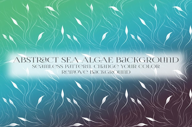 PSD abstract sea algae pattern on remove background texture